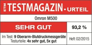 Omron M500 IT für Oberarm4